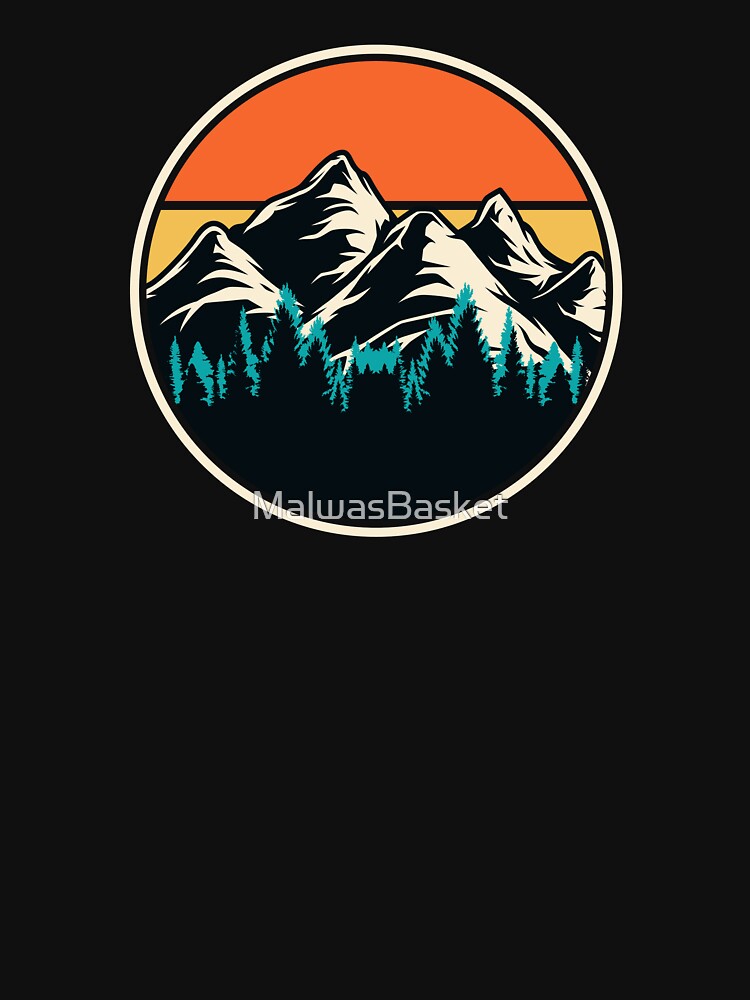 mountain adventure apparel, explore mountains hiking shirt by MalwasBasket