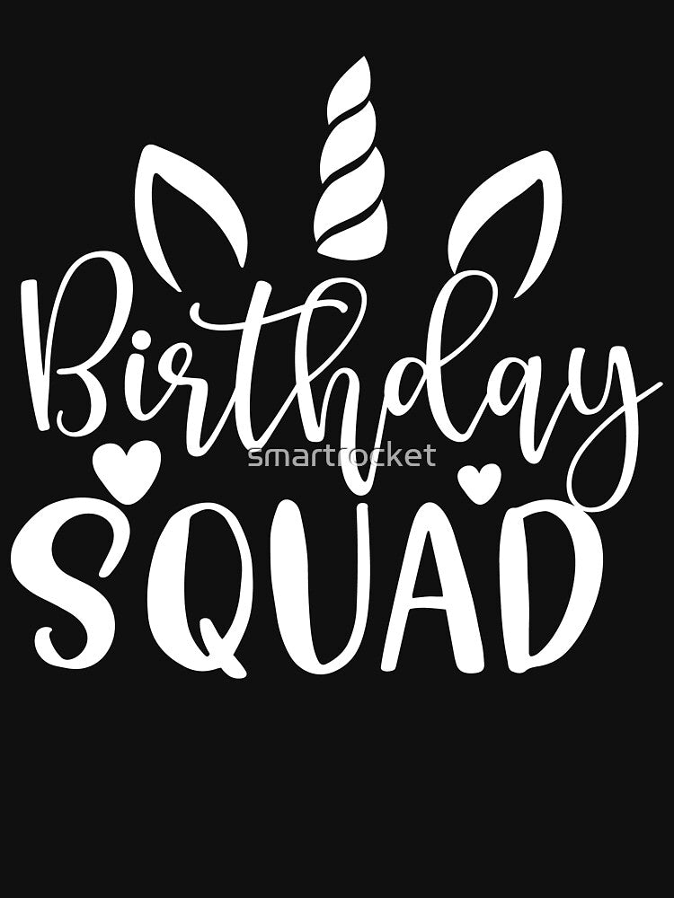 Unicorn Birthday Squad Party Matching Family Group Funny by smartrocket