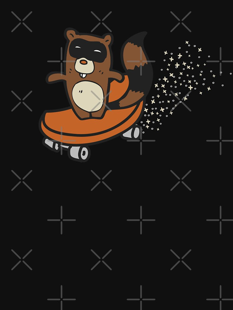 RACCOON ON A SKATEBOARD by NiceSign