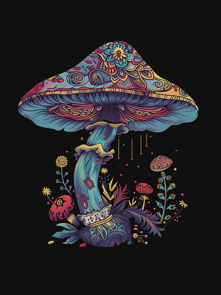 Stylized Magic Mushroom 11 by HarmonyTheKoala