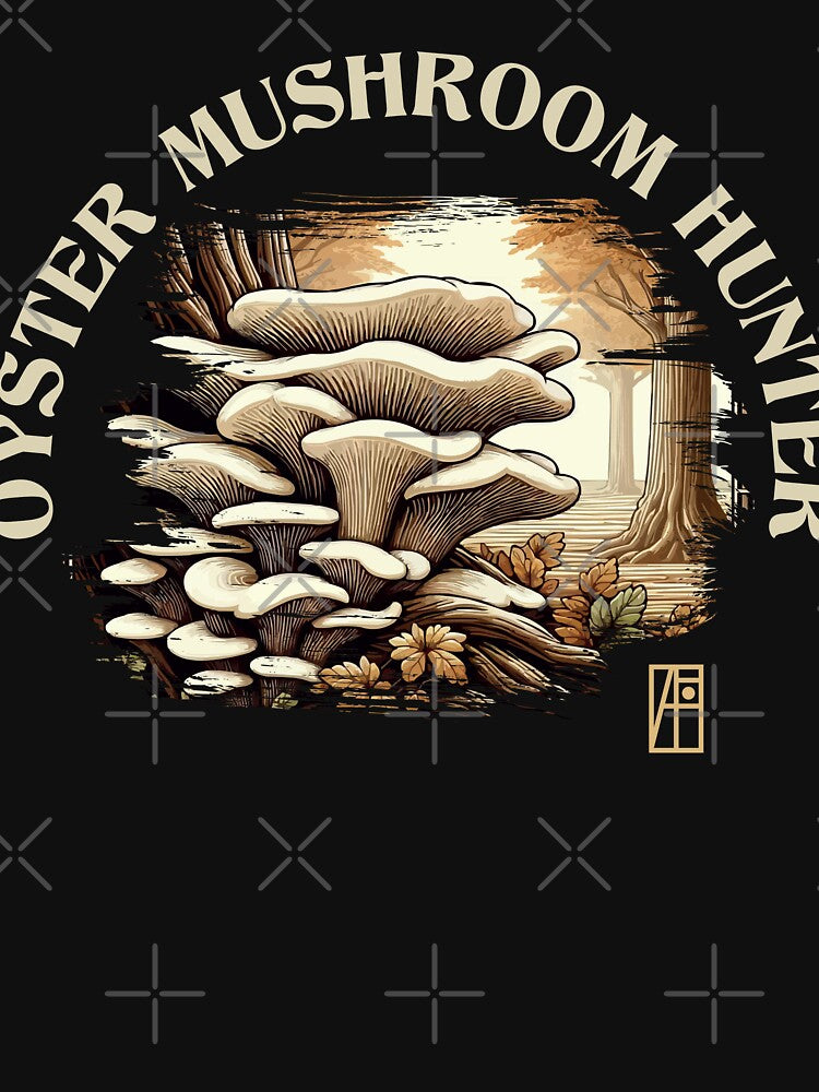 MUSHROOMS - Oyster Mushroom - Oyster Mushroom Hunter - Oyster Mushroom Forager by ArtProjectShop