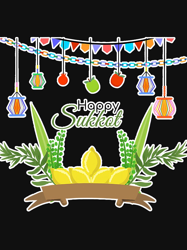 Funny Happy Sukkot Day Jewish Holiday by SkyCloudBlue