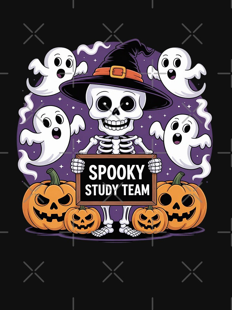Spooky Study Team - Cute Halloween Skeleton Teacher by ryukaizox1