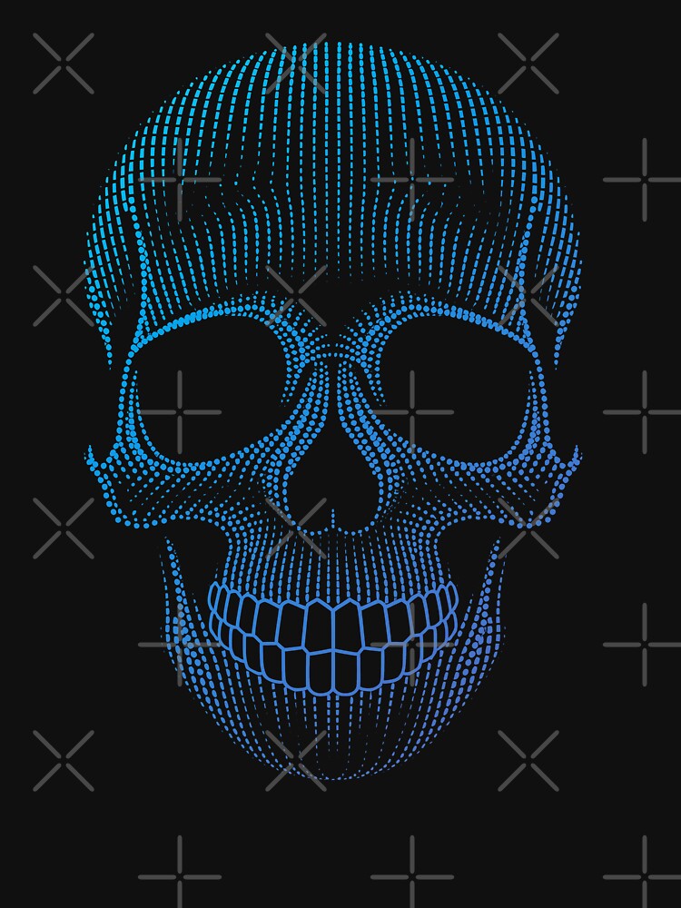 Blue Skulls Halloween Skeleton Men Women by rafaeltto