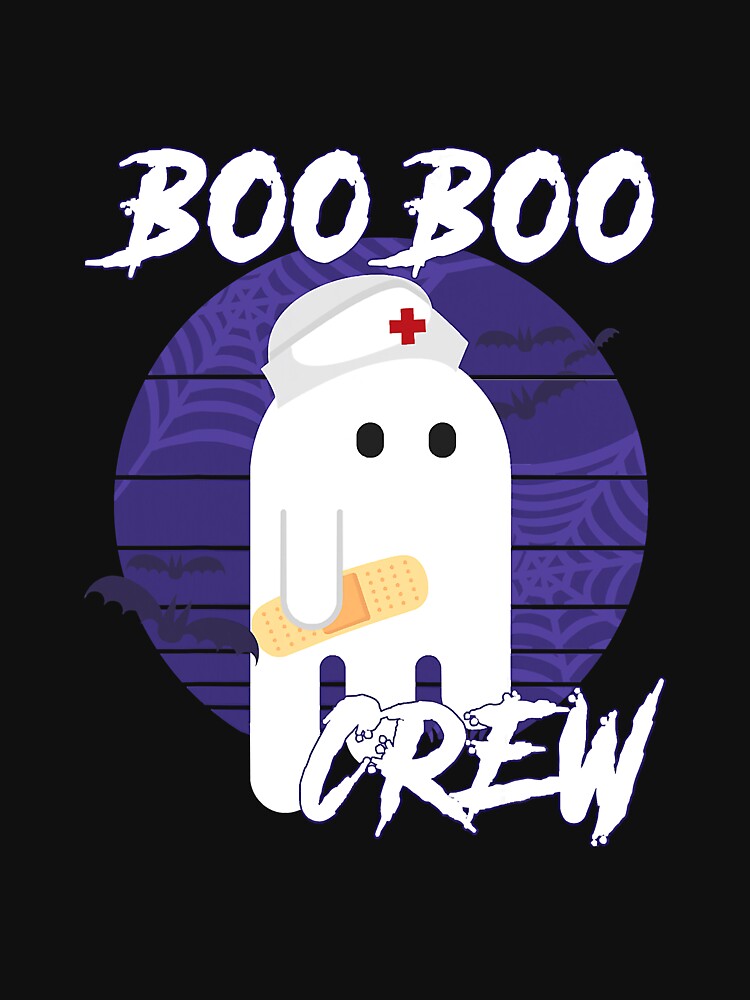 Retro Vintage Boo Boo Crew Nurse Ghost by unassertive19