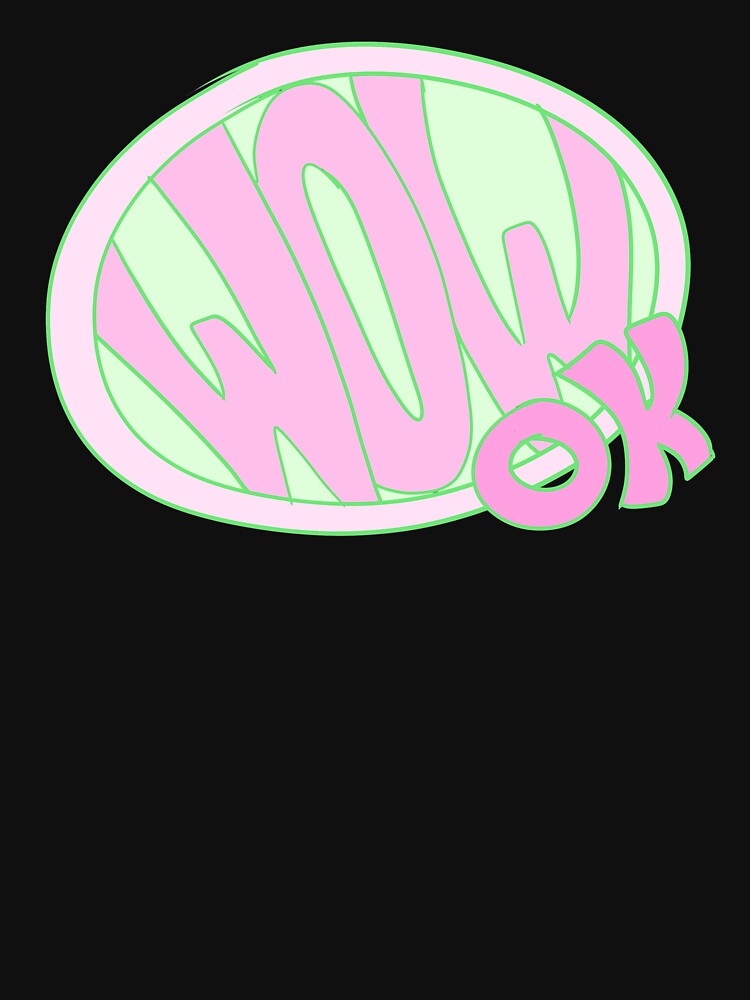 wow ok (Pink and green) by gross-girl99