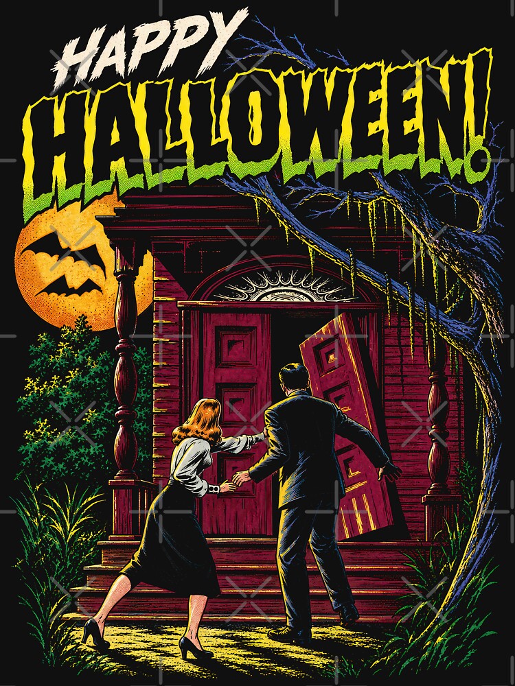 Happy Halloween – Vintage Horror Comic Haunted House by monstermangraphic
