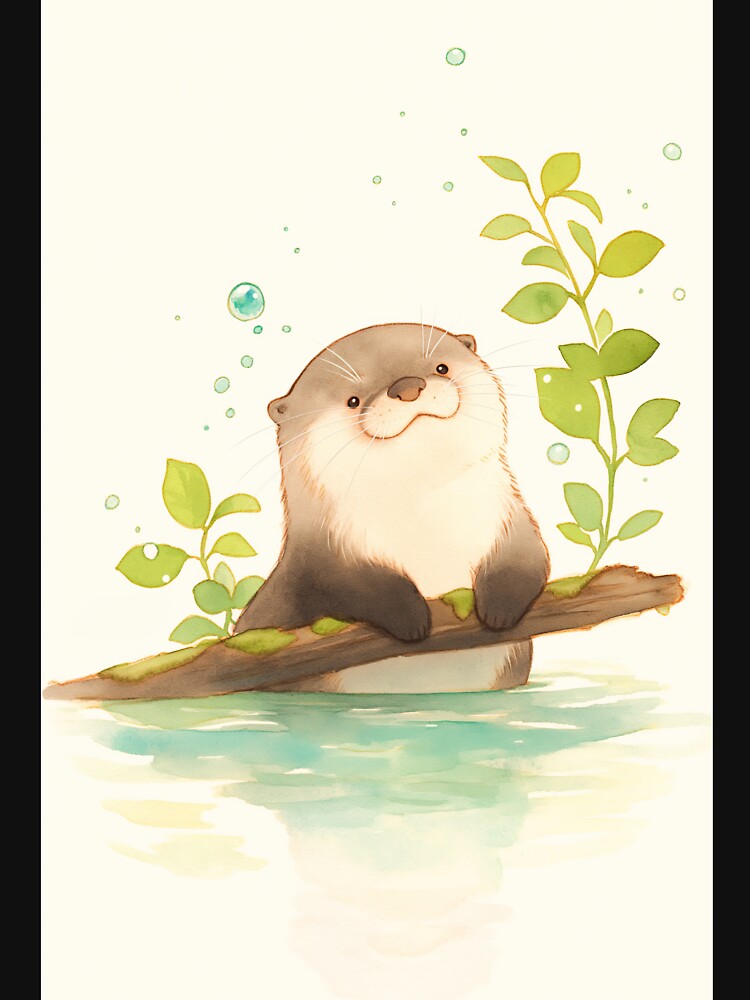 Otter on the Driftwood Dream by AshiraCreations