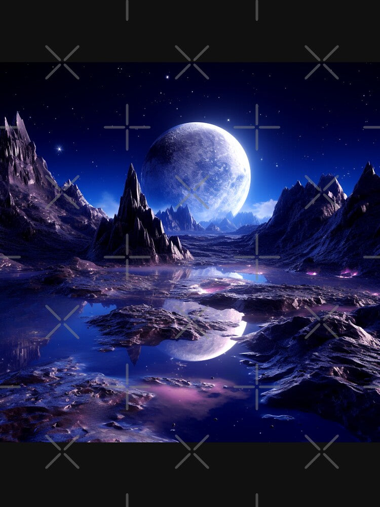 Fantasy Landscape - Full Moon Rising by Fantasy Masterpiece
