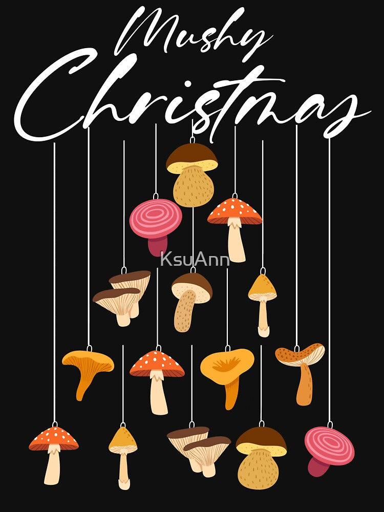Mushy Christmas Men Women Kids Funny Ugly Christmas Mushroom by KsuAnn