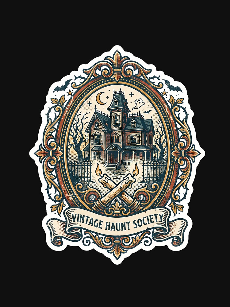 Vintage Haunt Society — Haunted House Crest Art by TheCalmEdit