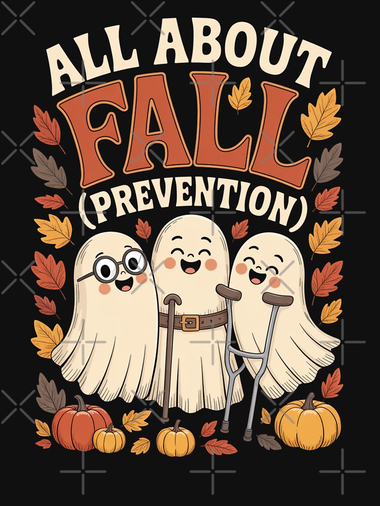 All About Fall Prevention Funny Ghost Fall Halloween Season by ZACK ART
