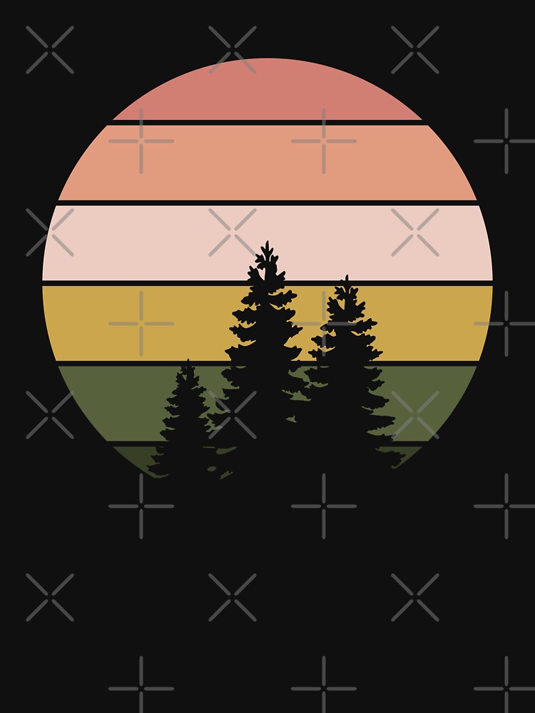 Retro Alpine Sunset by colormepixels