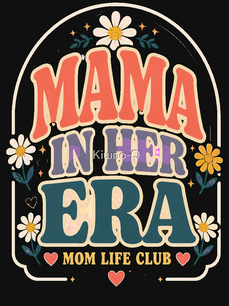 in My Mom Era Women: Mama Mom Life Tops Funny Mama Letter Print Casual Mothers Day by Kiwno-Q