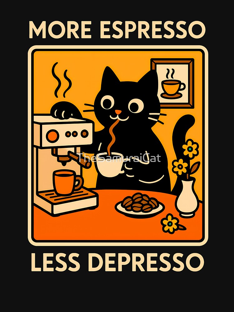 More Espresso Less Depresso Cat 2 by TheSamuraiCat