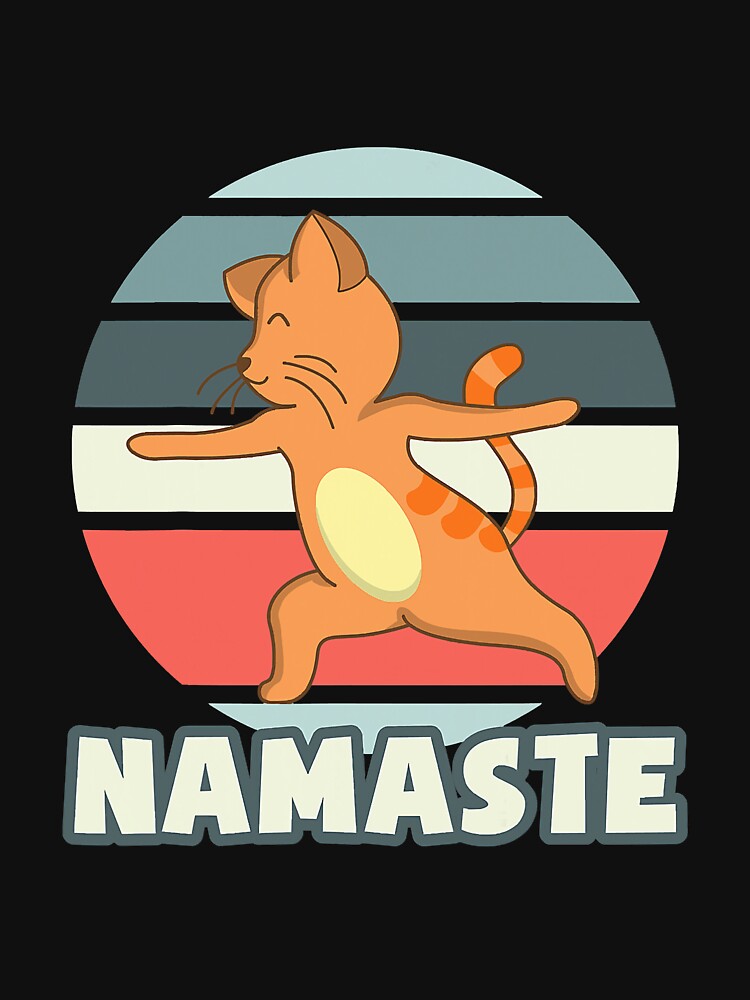 Yoga Cat Cat Lover Namaste Cat by carpe9572