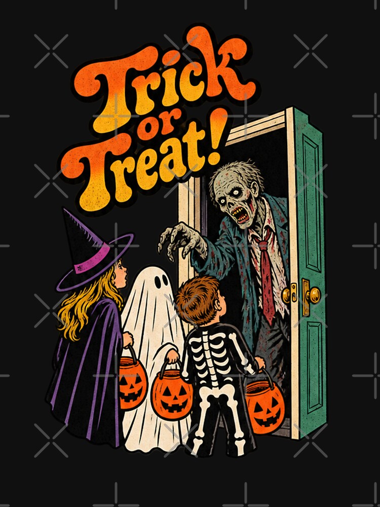 Trick or Treat Zombies – Retro 70s Halloween Horror by Kevin Shearer
