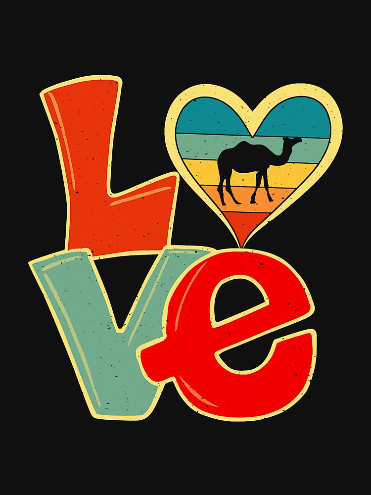 Distressed Vintage Camel Lover Animals by reyeskhan79