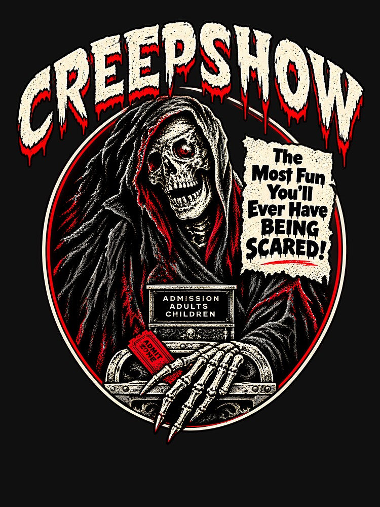 Creepshow 1982 – The Happiest People Are the Best Scared Retro Halloween Horror by Artify Works