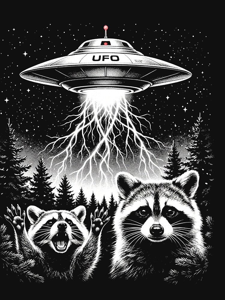 Vintage Raccoon UFO by DillonHuerta