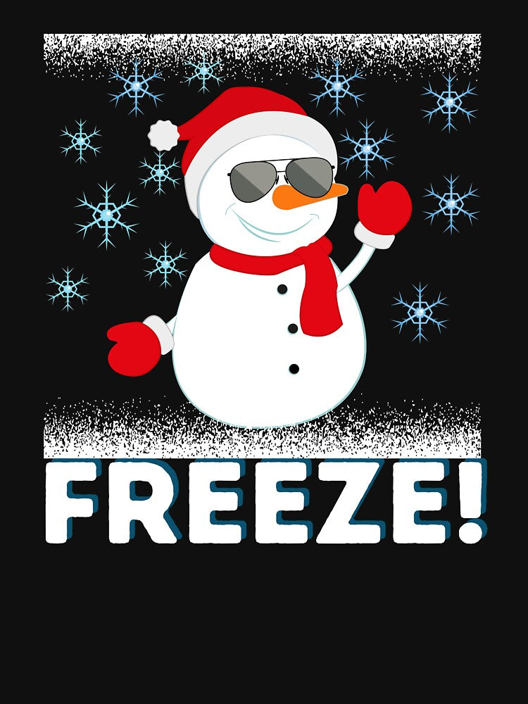 Freeze Snowman Shirt Funny Snowman Gift Freeze by lou731