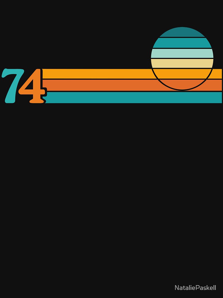 Retro Sunset + Stripes 74 by NataliePaskell
