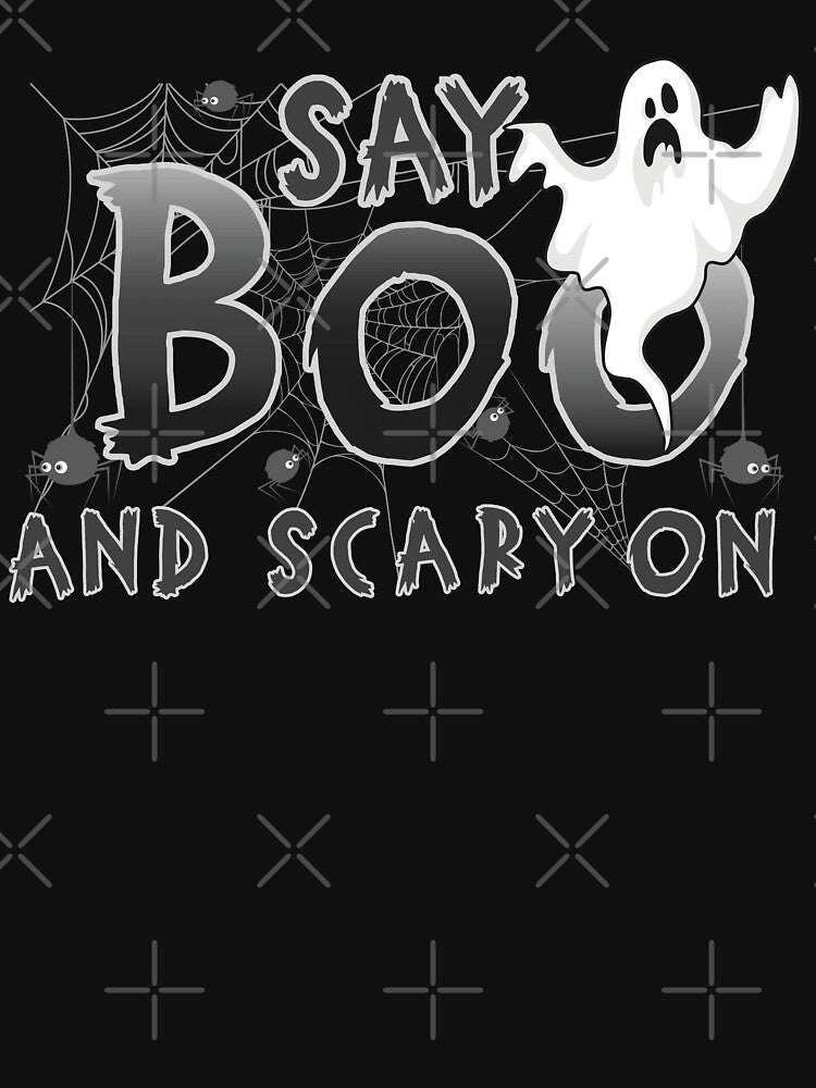Say Boo and Scary on Halloween by onzpacesdesign
