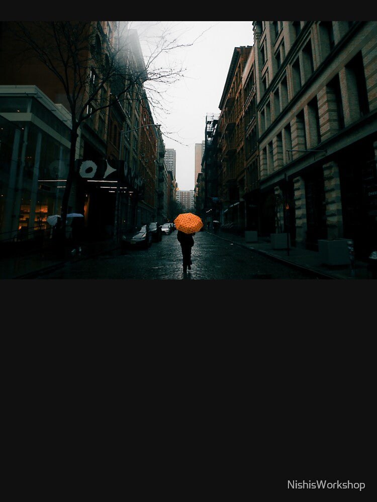 Girl with the Yellow Umbrella by NishisWorkshop