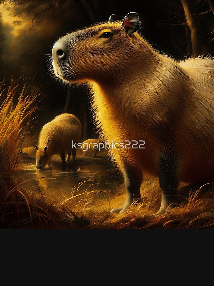Capybara Art #76 | Capybara Lovers by ksgraphics222