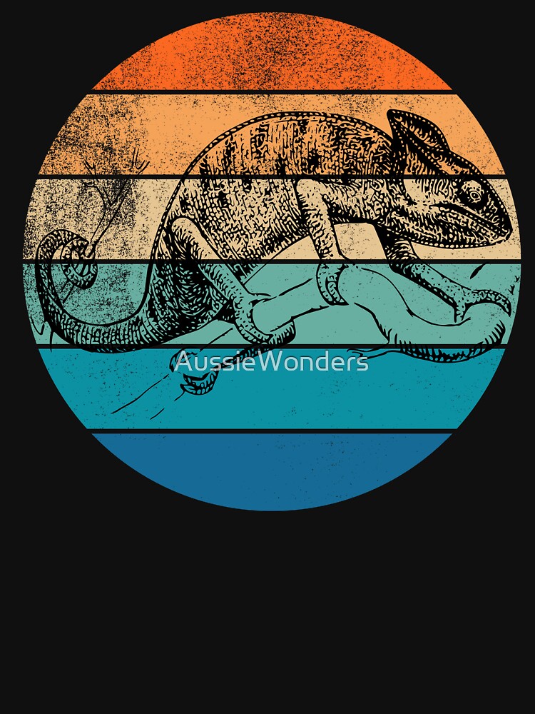 Chameleon Retro Sunset by AussieWonders