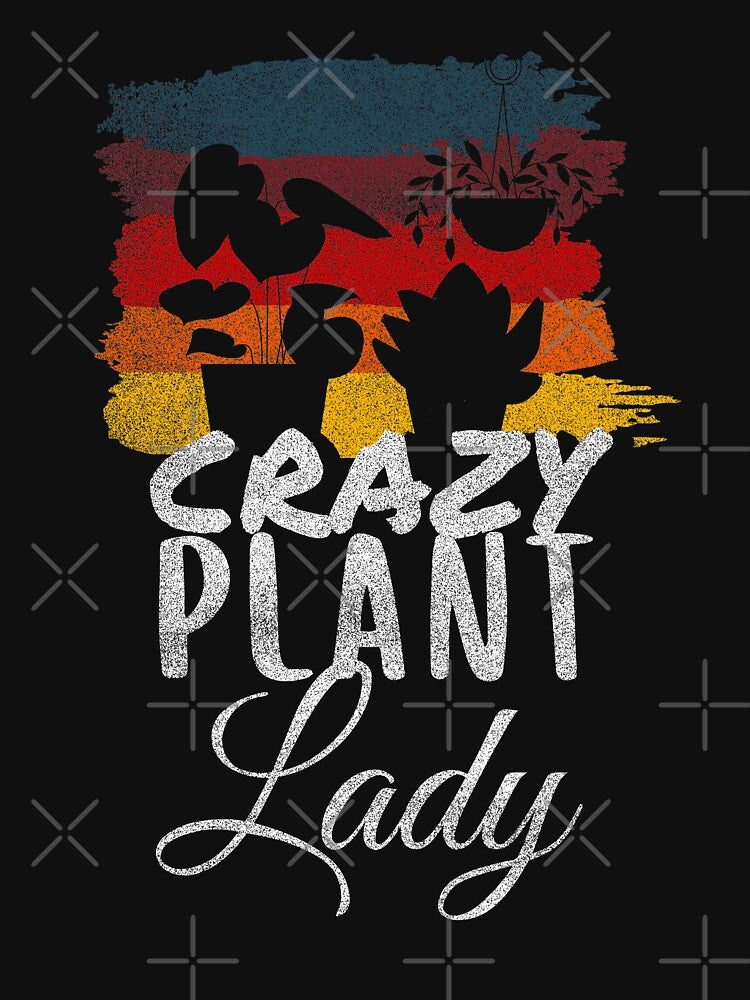 Crazy Plant Lady Womens Succulent Lover Vintage Gardener Gardening Garden Gifts by WichitaClothing