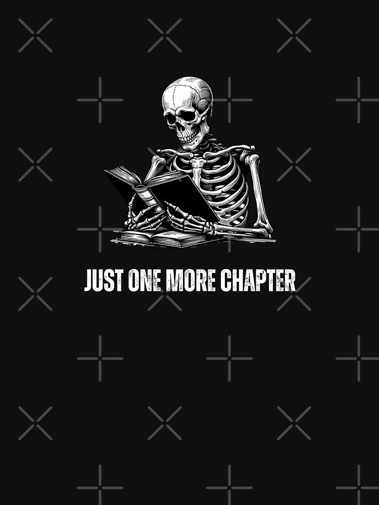Reading Skeleton - Book Lover Gift by MyCozyCorner24