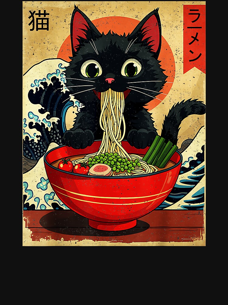 Neko Ramen Cat Japanese Food Lover by AmaXONIC
