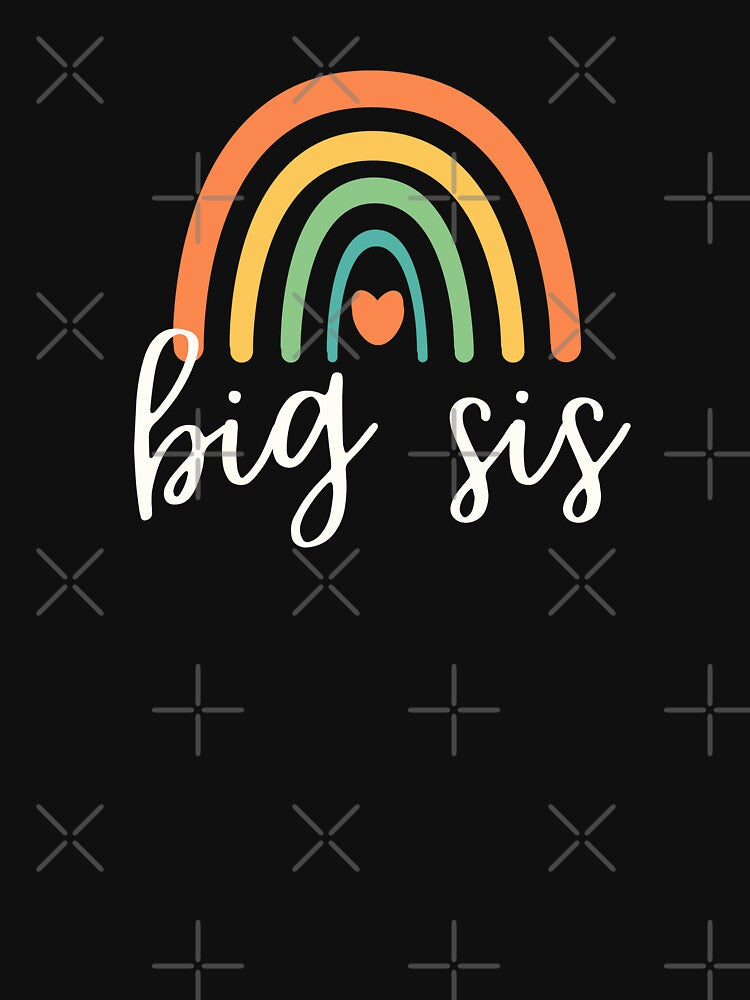 Big Sis - Colorful Rainbow - Heart - Family Reunion by patternjp