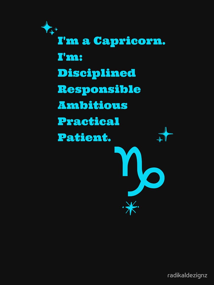 Capricorn Traits by radikaldezignz