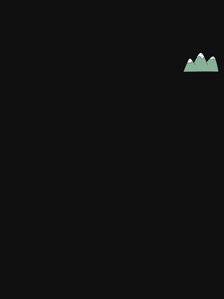 Cute Minimalist Snowy Mountain Peaks by ubborn