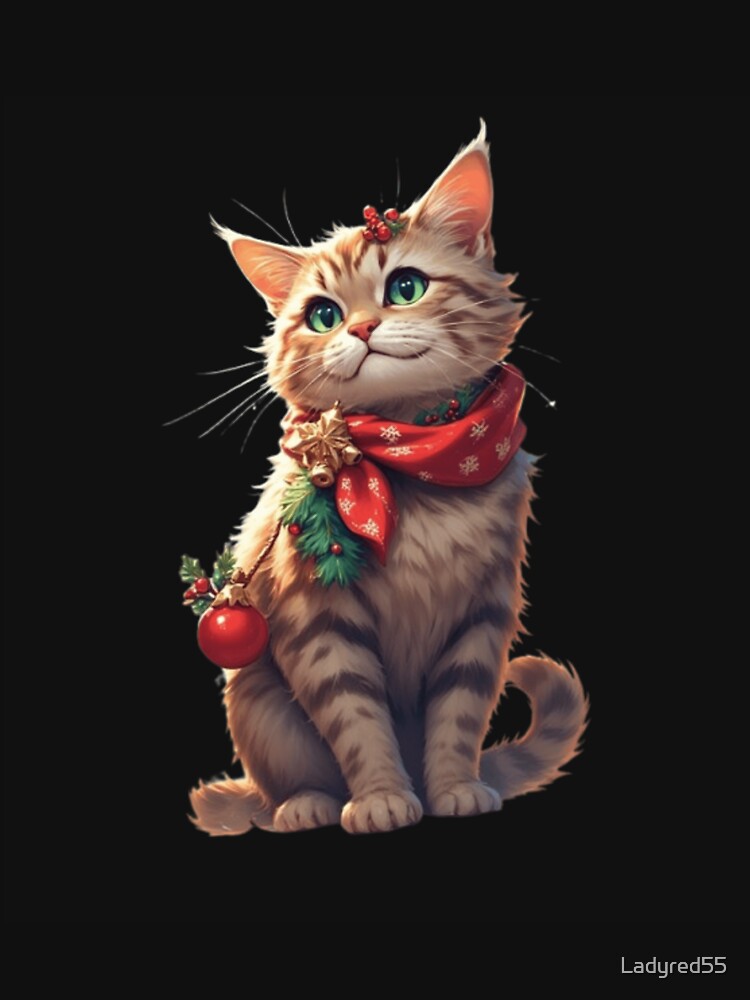 Cute Christmas Cat by Ladyred55