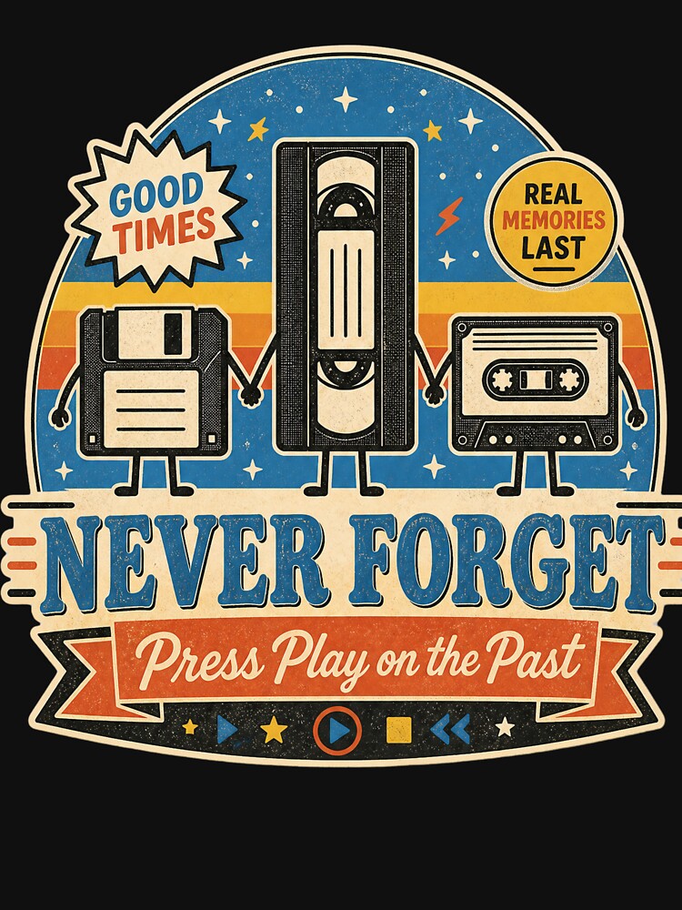 Old School Tech Nostalgia 80s 90s Vintage Art by SpeakingPrint2
