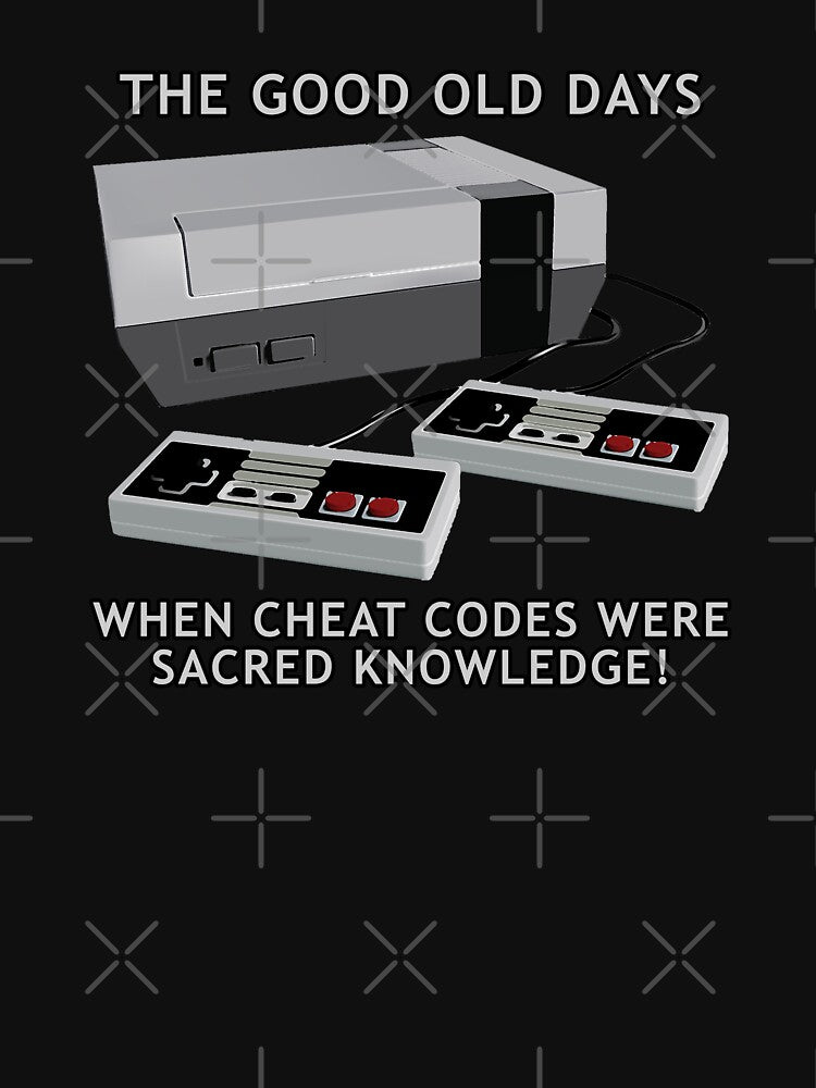 Retro gaming "The Good Old Days When Cheat Codes Were Sacred Knowledge!" by JDMTees