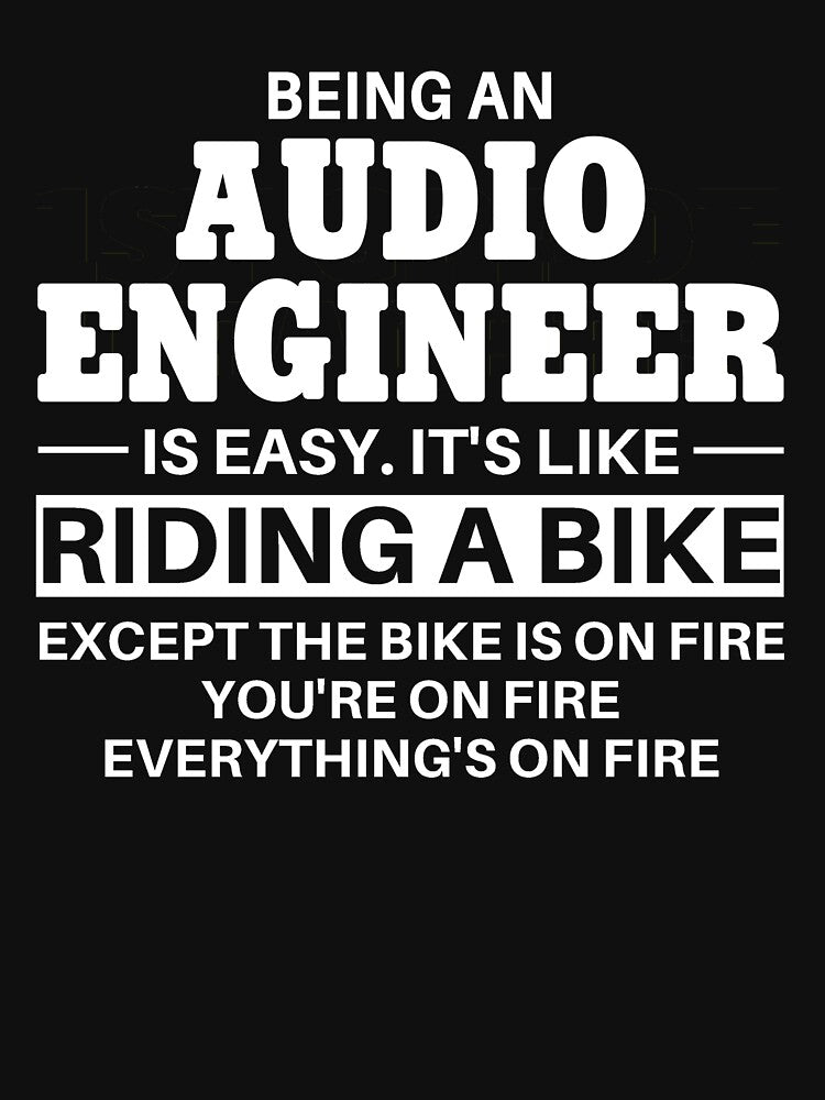 Audio Engineer Riding A Bike by clickmostro