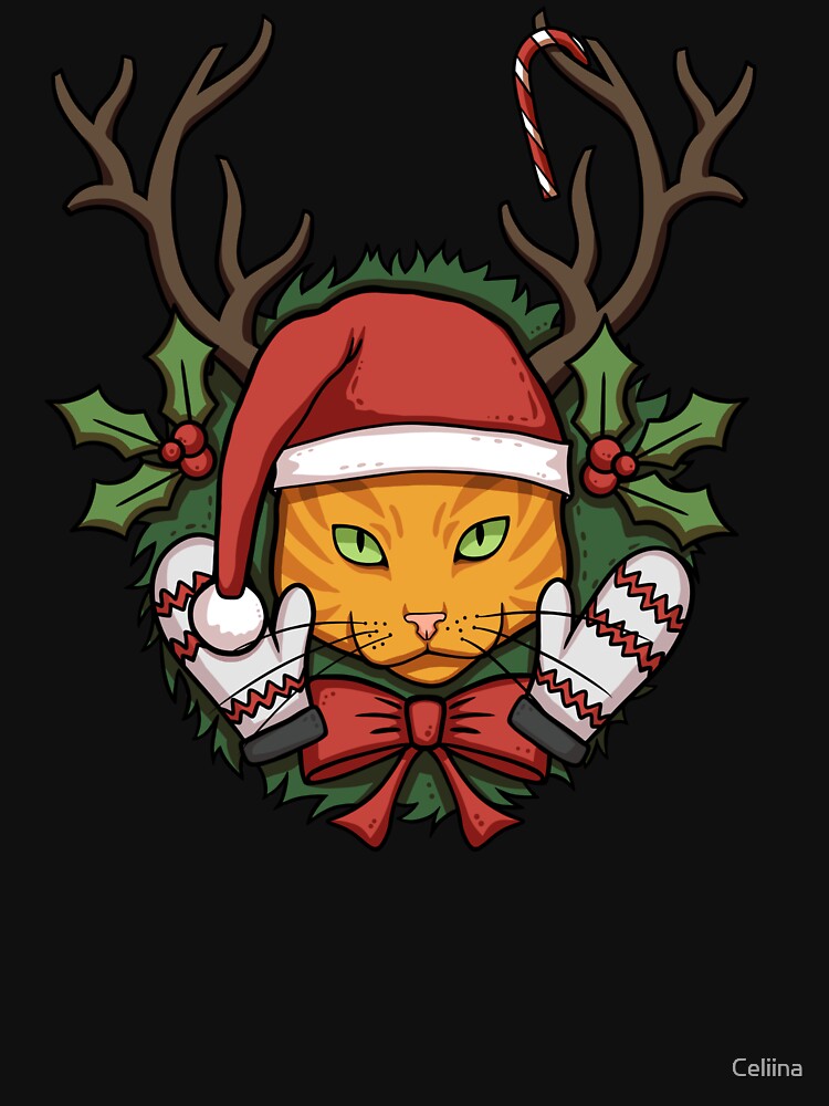 Christmas Orange Cat by Celiina