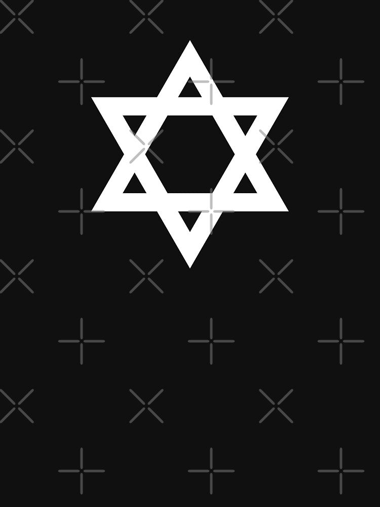 White Star of David Jewish Symbol by pattern-archive
