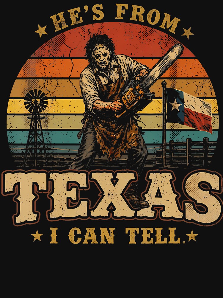 He'S From Texas I Can Tell Lone Star Scary Horror Halloween by Strow--bary
