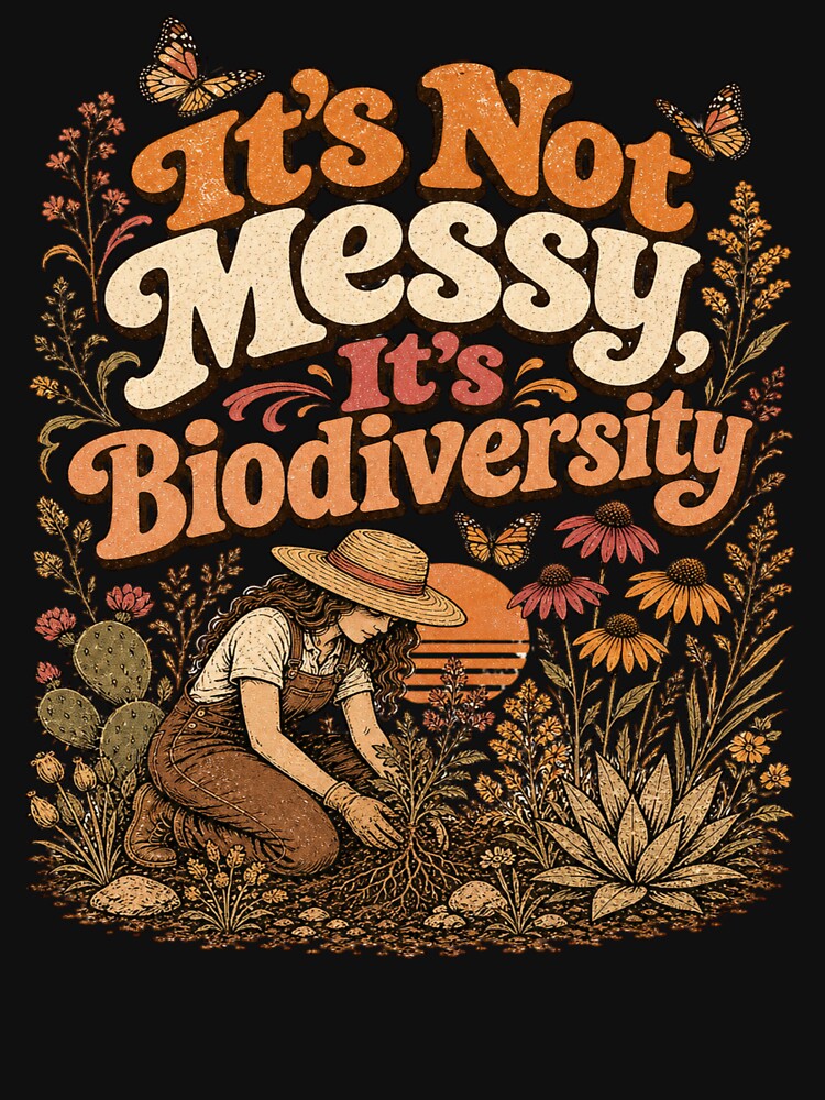 It's not messy it's biodiversity - Native Plant Gardening – Wildflower Habitat Gardener Design by JansenGS