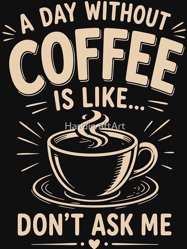 A day without coffee is like don't ask me by HandicraftArt