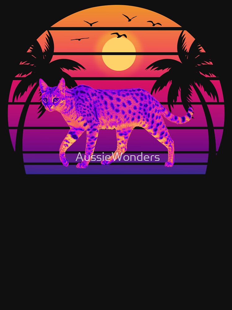 Serval Retro Sunset by AussieWonders