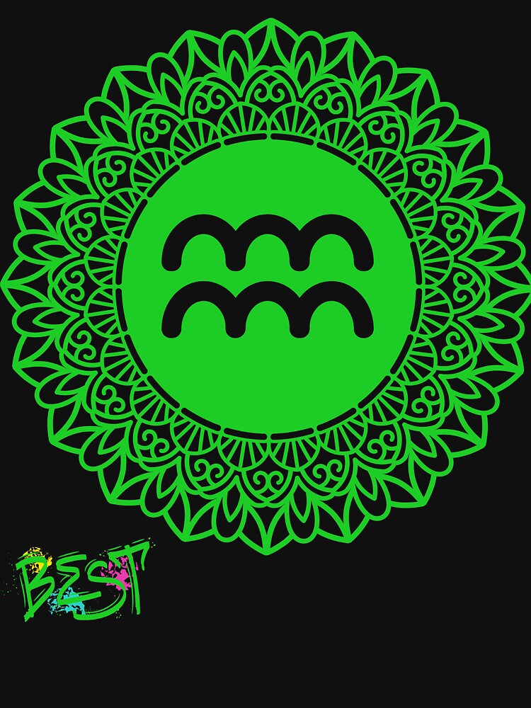 A perfect zodiac sign of Aquarius by RJTees