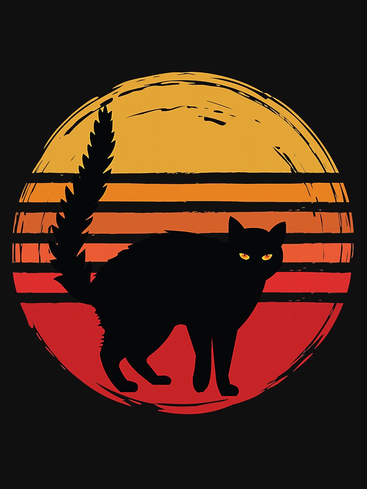 Retro Vintage Black Cat Halloween by unassertive19
