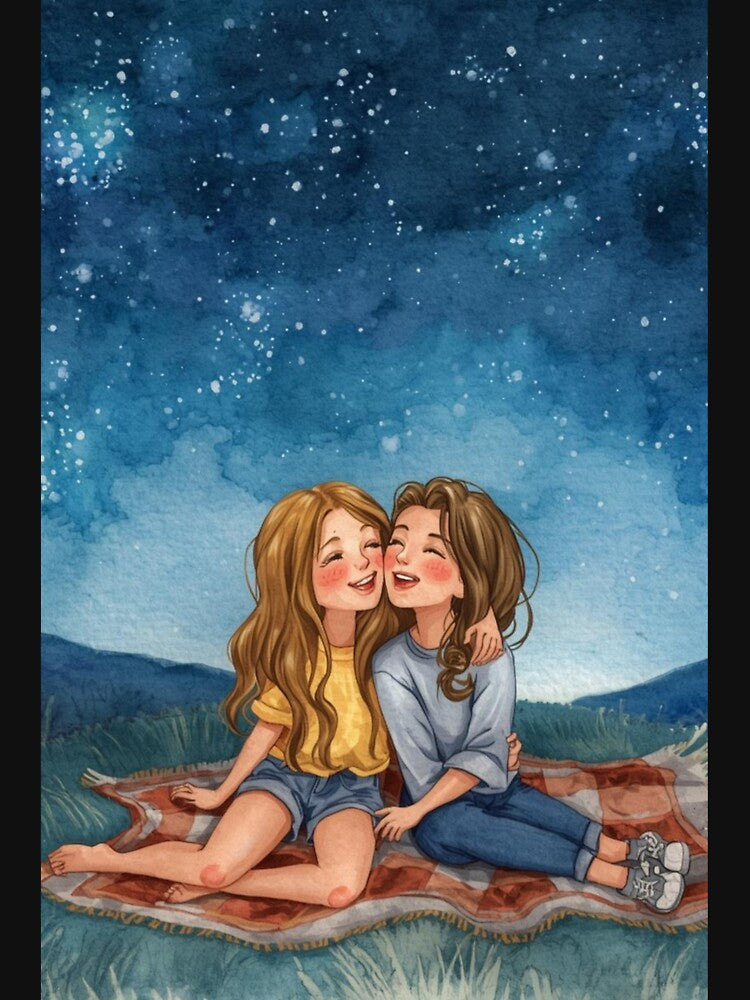 Best friends starry nights by Anisha  Vaz