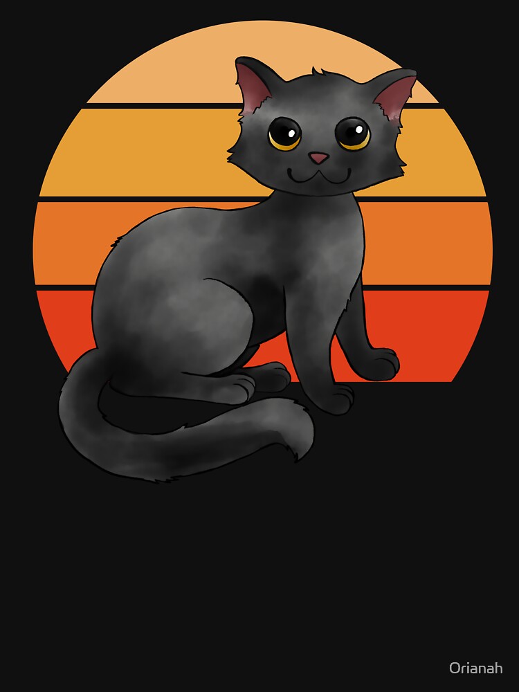 Cute and Spooky, Lucky Black Cat by Orianah